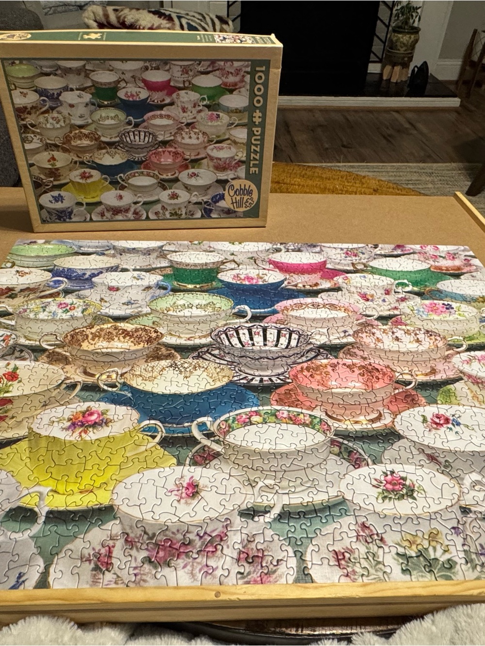 Cobble Hill Multicolor Teacup 1000-Piece Jigsaw Puzzle